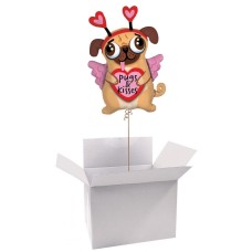 36 / 91cm Classic Balloon Parcel with Animal with Large Foil Balloon